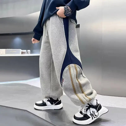 Boys Cargo Pants Spring Autumn Sport Trousers