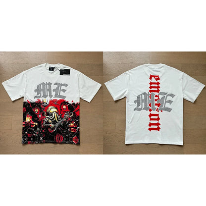 Mixed Emotion Cotton T-Shirt for Couples with Angel Print