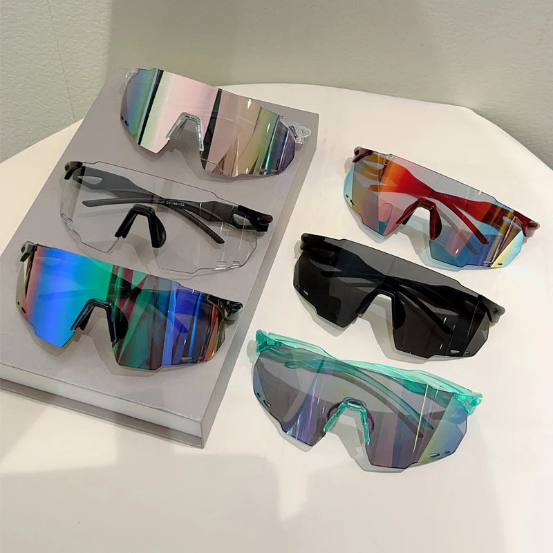 KAMMPT Rimless Oversized Sports Sunglasses