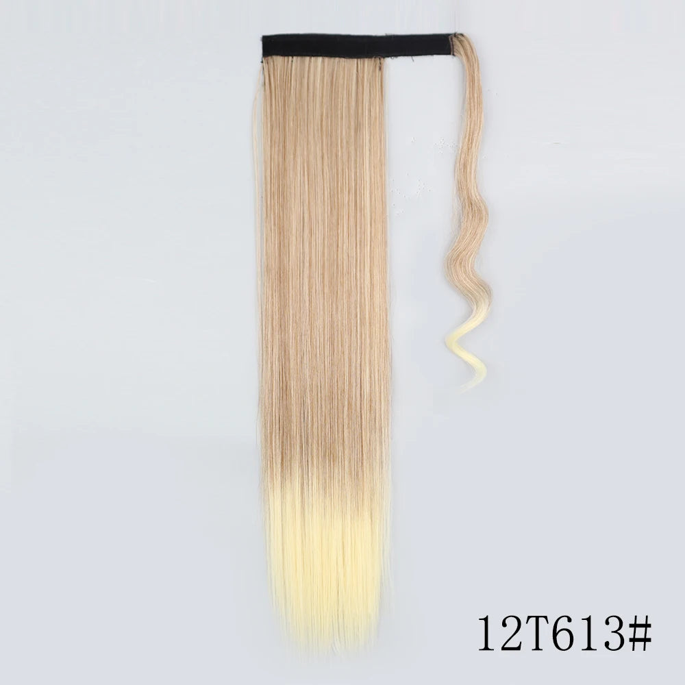 Long Straight Clip-in Ponytail Hair Extension Black