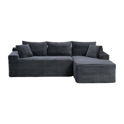 106.3 Inch Cloud Modular Sectional Sofa with L-Shape Chaise