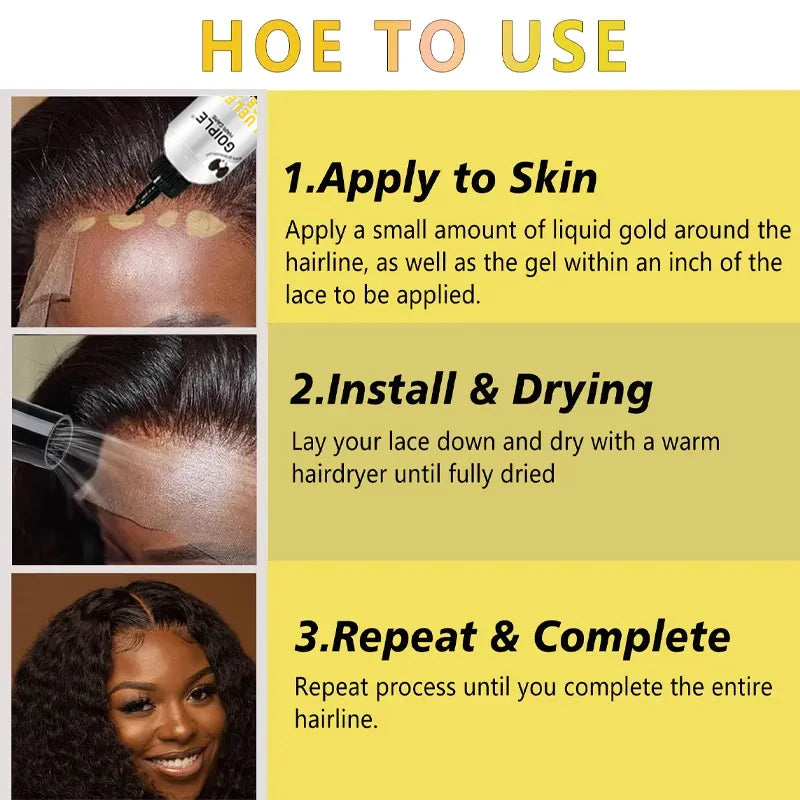 Washable Glueless Lace Gel 2fl.oz Water Based Adhesive