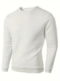 Men's Casual Jacquard Check Pullover Sweatshirt