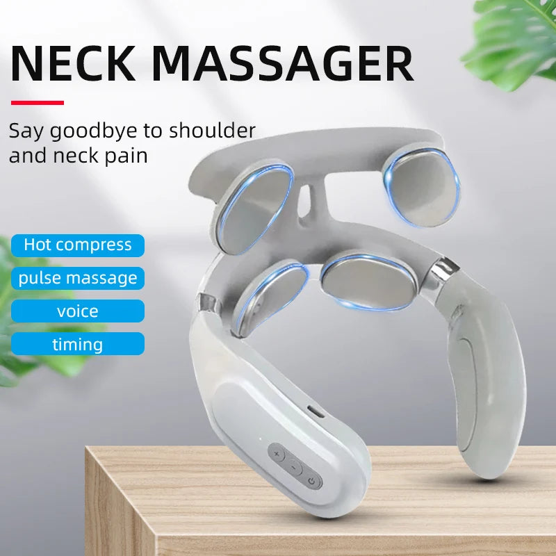 Heated Vibrating Neck Massage Pillow