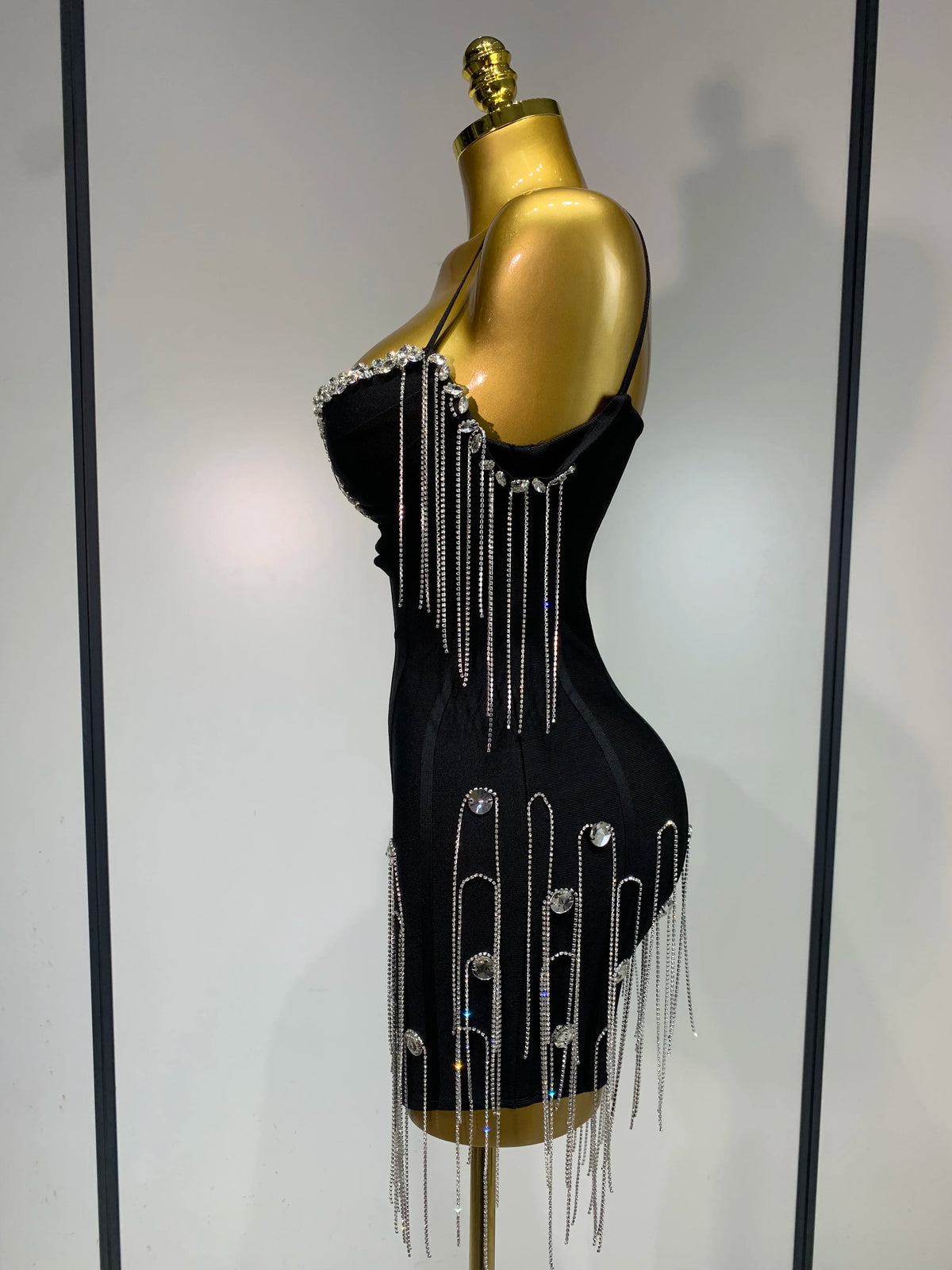 Backless Spaghetti Strap Bodycon Dress for Women
