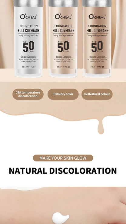 Color Changing Foundation Concealer Long Lasting Moisturizing