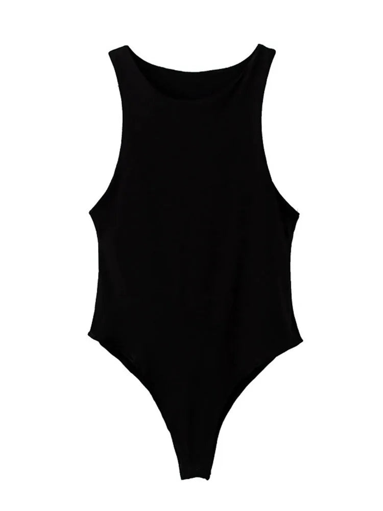 Summer Solid Sexy Bodycon Women Bodysuit Green Slim