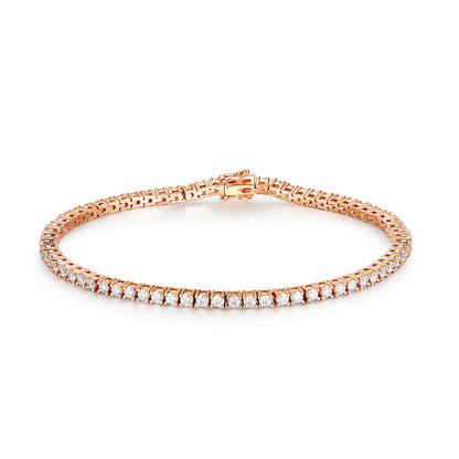 Moissanite Tennis Bracelet for Women in 14K Gold