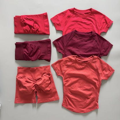 Seamless Yoga Top and Shorts Set for Women