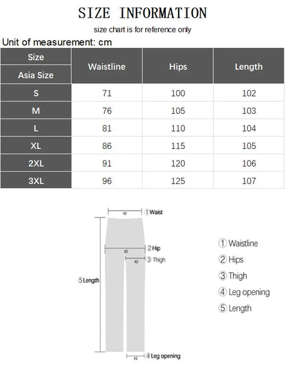 Men's Baggy Denim Jeans Casual Loose Straight Pants