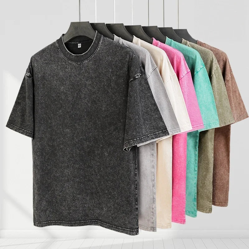 Vintage Cotton Short Sleeve T-Shirt for Women