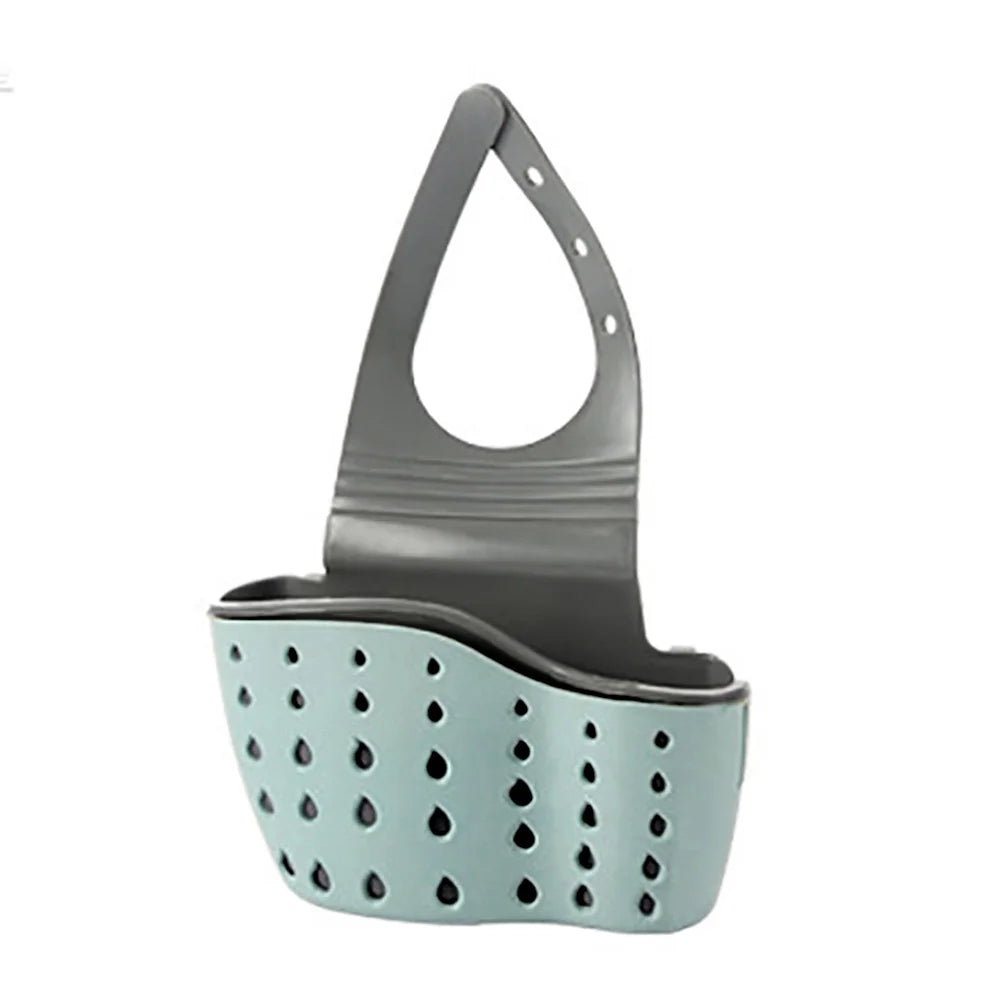 Kitchen Sink Drain Basket Silicone Holder Organizer