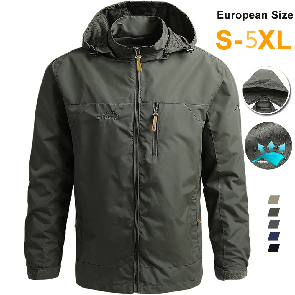 Men's Tactical Waterproof Windbreaker Jacket