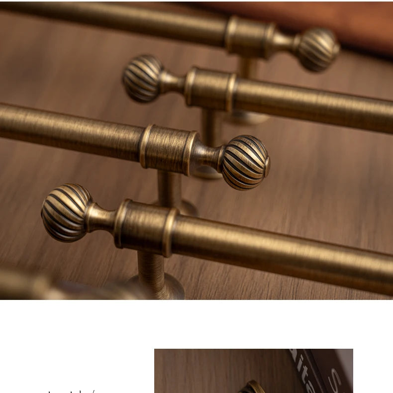 Brushed Antique Brass Kitchen Cabinet Pull Handle