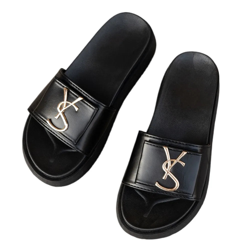 Women’s Platform Slides Casual Non-Slip Slippers