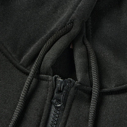 Men's Casual Long Sleeve Zipper Hoodie Jacket
