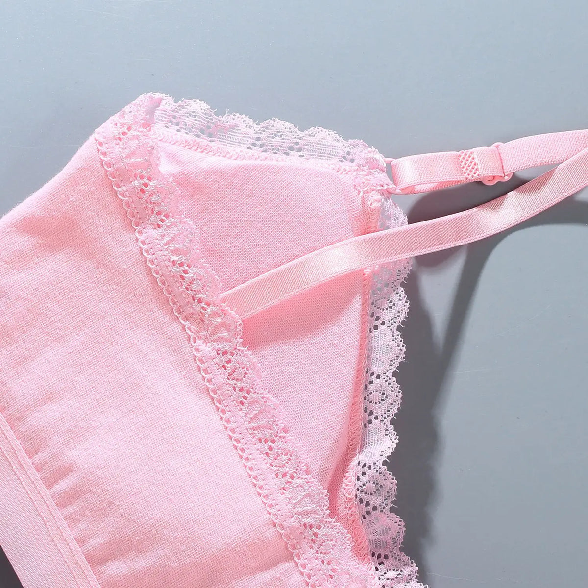 Girls Lace Training Bras Set Cotton Padded Daily Wear