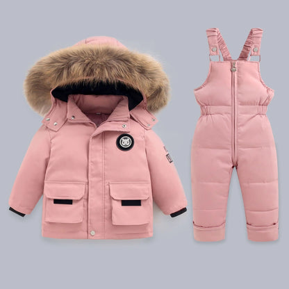 Winter Down Jacket for Boys and Girls Thicken Snowsuit
