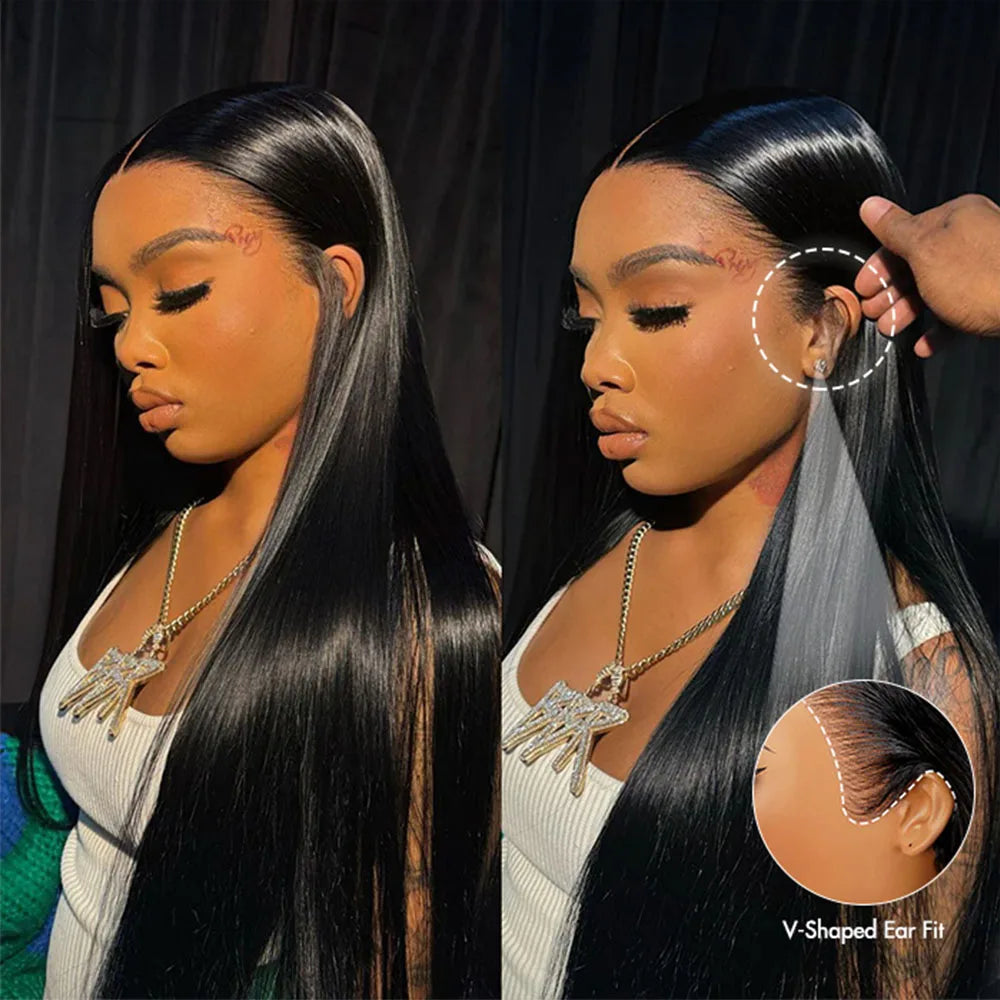 30 Inch Transparent Lace Front Wig Brazilian Human Hair