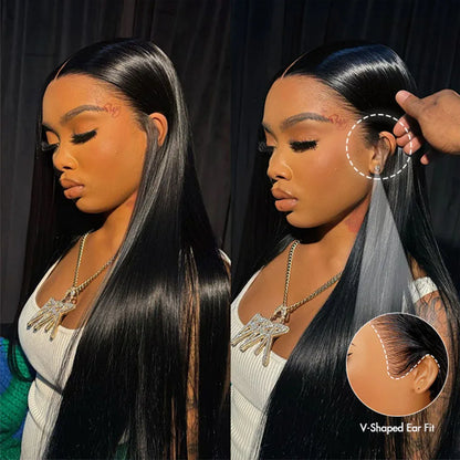 30 Inch Transparent Lace Front Wig Brazilian Human Hair