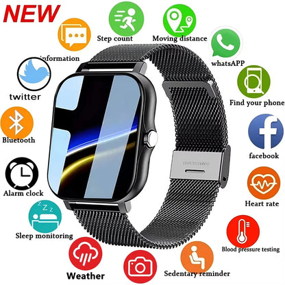 LAXASFIT Smart Watch Full Touch Sports Fitness Watch