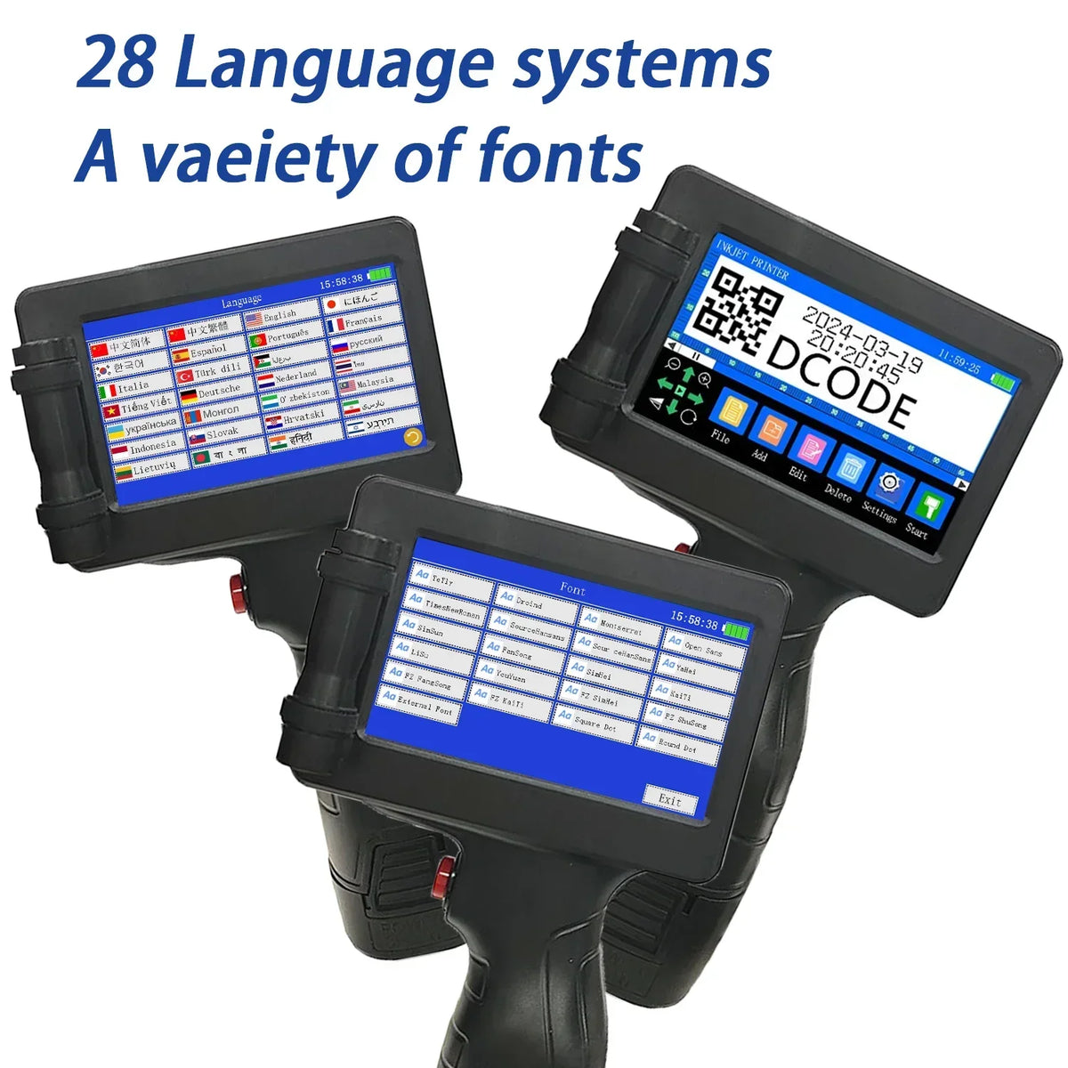 DCODE 1755PLUS Handheld Inkjet Printer