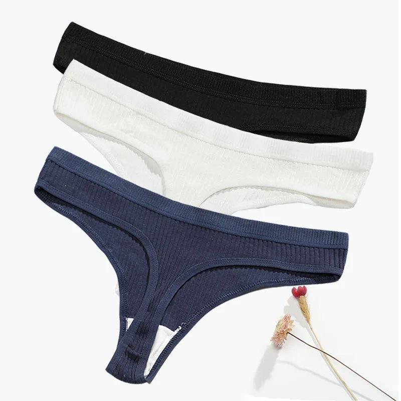 Women's Cotton Low Waist Briefs 3Pcs Set