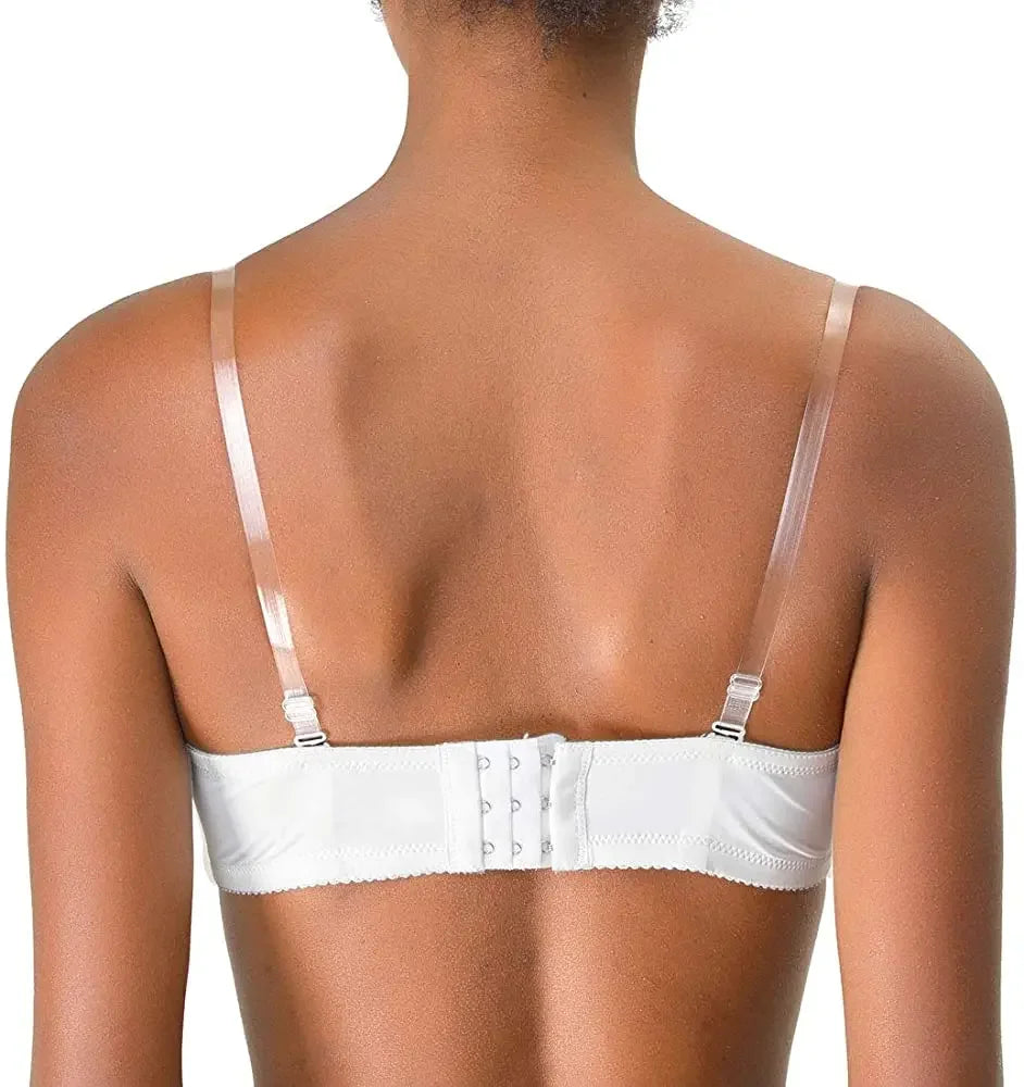 Women Transparent Elastic Bra Straps Adjustable Silicone