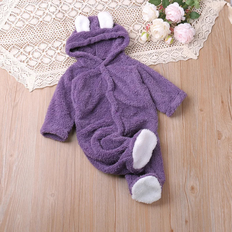 Humor Bear Winter Long Sleeve Baby Romper