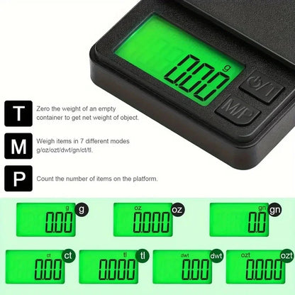 Mini High-Precision LCD Digital Pocket Scale 1kg/500g
