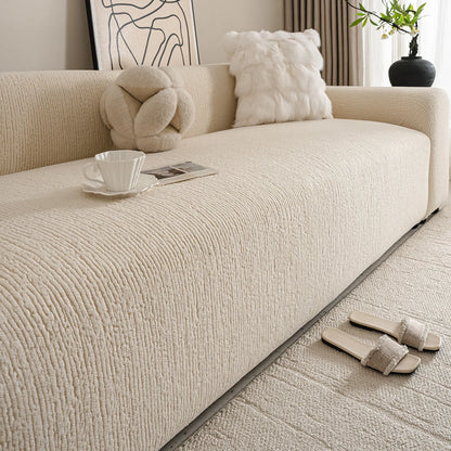 Jacquard Sofa Cover Thick Elastic for L-Shaped Sofa