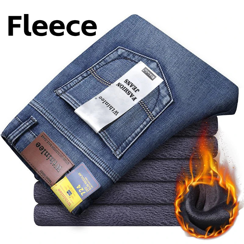 Wthinlee Men's Casual Straight Denim Jeans