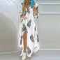 Bohemian Long Sleeve Printed Maxi Dress for Women