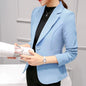 Black Women Slim Blazer Office Work Jacket