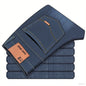 Men's Slim Fit Denim Jeans Casual Black Blue