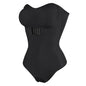 Strapless Bodysuit Tummy Control Shapewear Black S-4XL