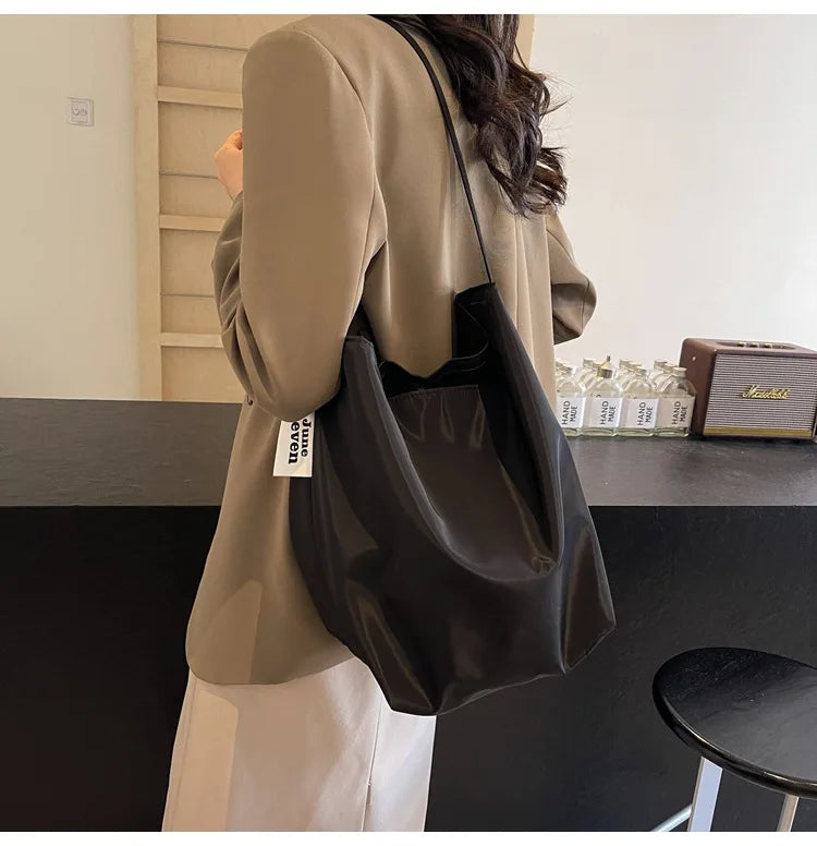 Large Capacity Nylon Tote Shoulder Bag for Women