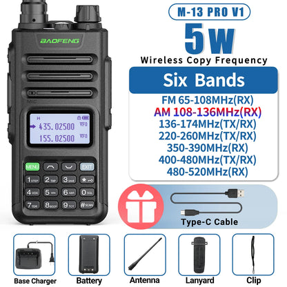 BaoFeng M-13 PRO V2 High Power Multi Band Walkie Talkie