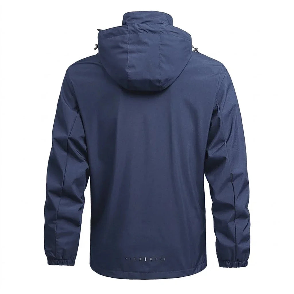 Men's Waterproof Windproof Hoodie Jacket for Outdoor Activities