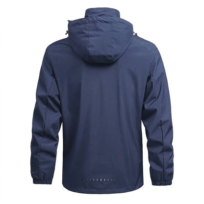 Men's Waterproof Windproof Hoodie Jacket for Outdoor Activities