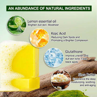 WK JALY Whitening Lemon Soap with Glutathione and Shea Butter