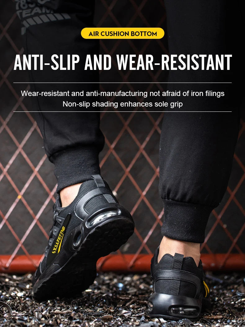 Men's Steel Toe Safety Shoes with Air Cushion