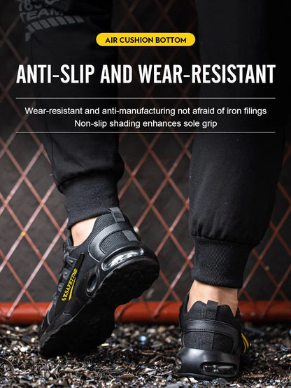 Men's Steel Toe Safety Shoes with Air Cushion