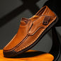 Men's Genuine Leather Slip-On Loafers Casual Shoes