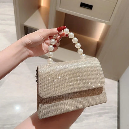 Luxury Sequined Hand-held Dinner Bag for Weddings