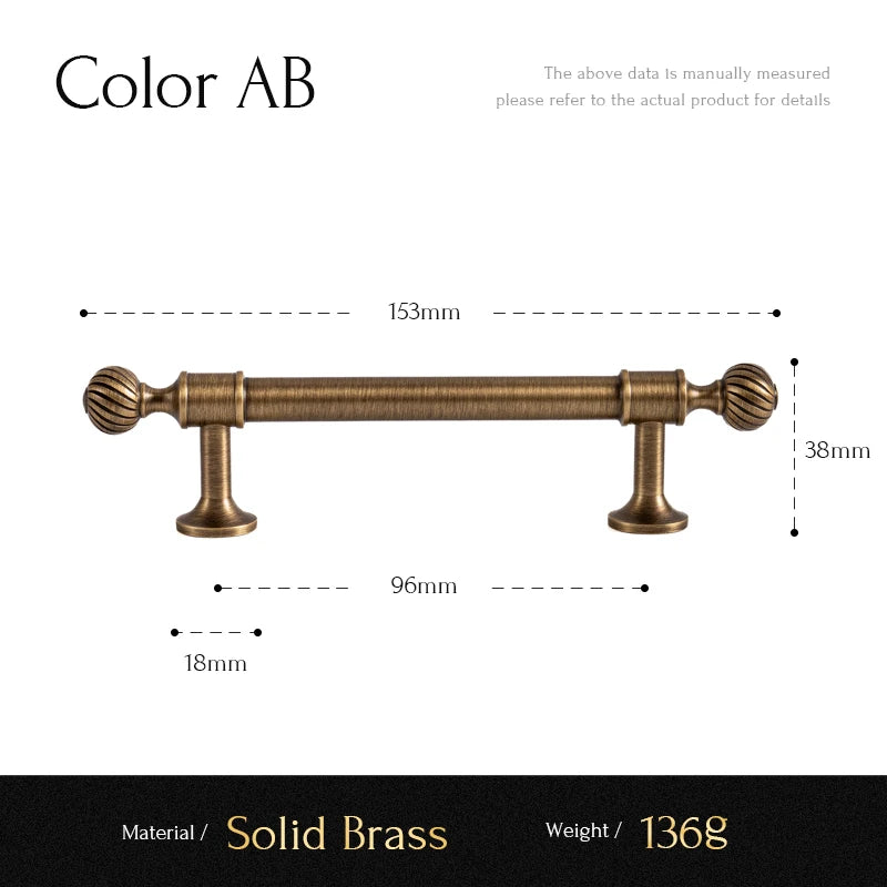 Brushed Antique Brass Kitchen Cabinet Pull Handle