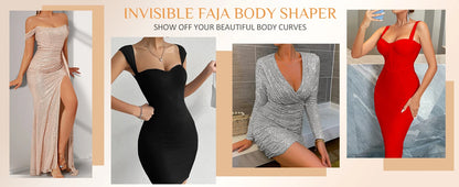 Women's Black Lace-Trimmed Shapewear Bodysuit