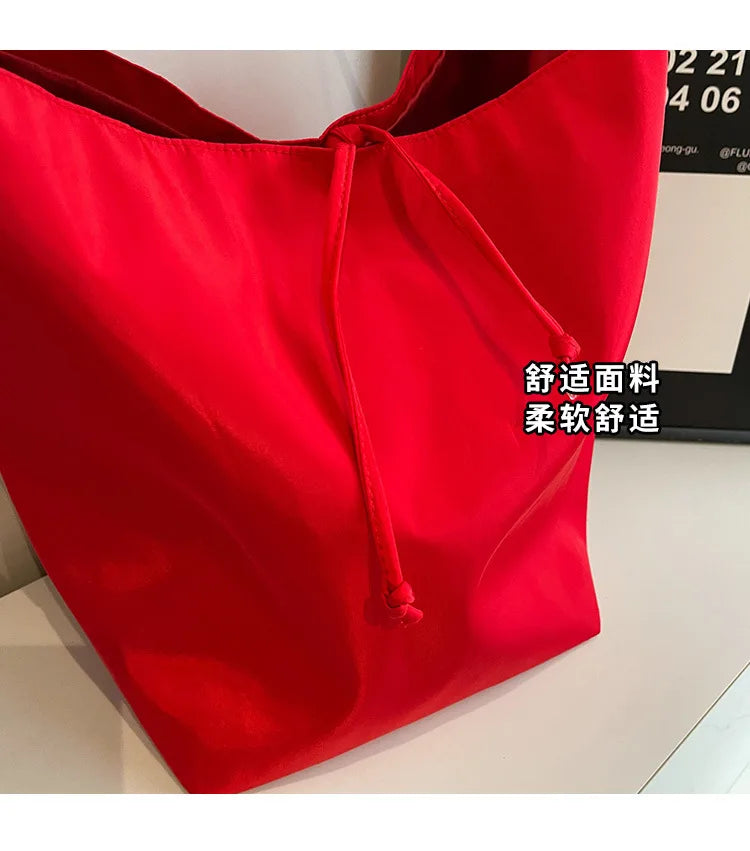 Large Capacity Nylon Tote Shoulder Bag for Women
