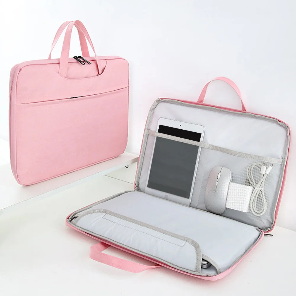 Suede Laptop Bag for 13.3 to 15.6 Inch Devices