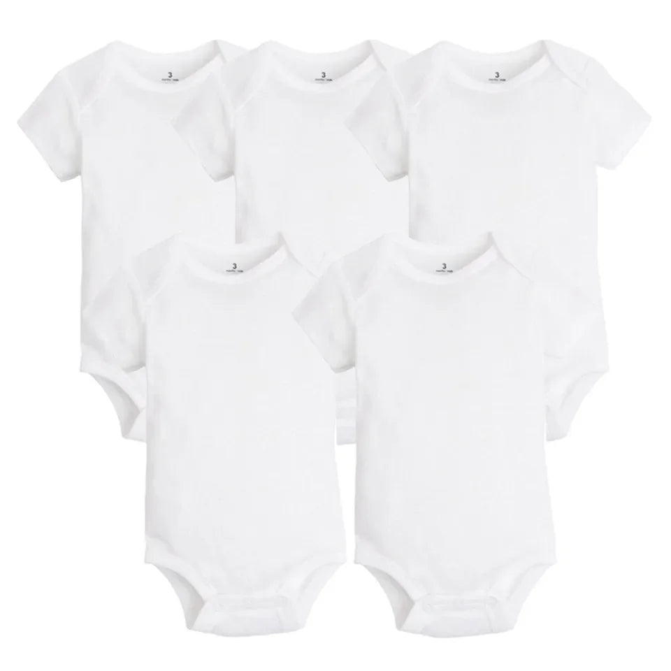 Cotton Summer Girls Bodysuit Set for Newborns